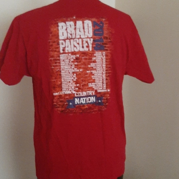 Brad Paisley 2014 country nation tour T shirt - Picture 3 of 5